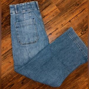 Anthropology ‘Pilcro and the Letterpress’ Cropped Wide Leg Jean